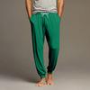 Men's Drawstring Pocket Cuffed Casual Pants Home Sleep Pants