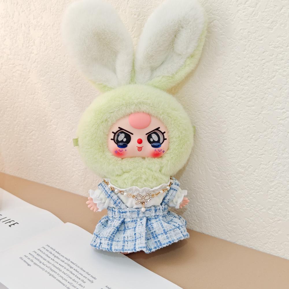 Macaron Little Rabbit Doll Clothes: Cute Pendant, Outfit for 3-Year-Old, Blind Box Edition