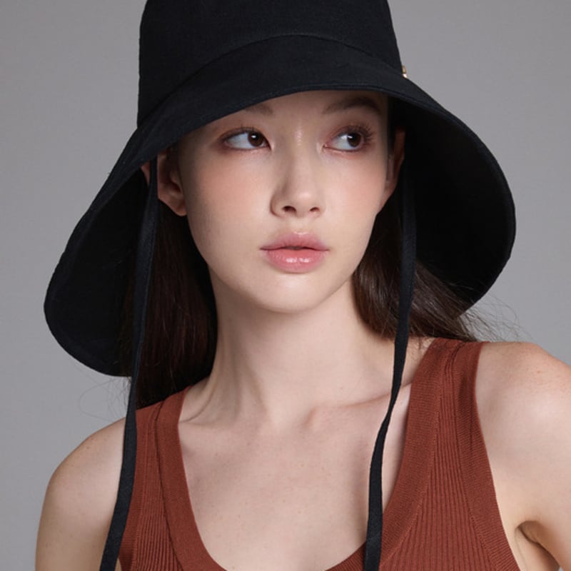 WHITE SANDS Linen Unbalanced Floppy Hat Rosla (4 Colors)