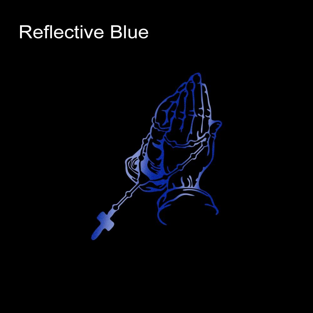 Creative Prayer Gesture Decor Decal Car Reflective Sticker For Window Bumper Trucks Motorcycle Latop God Jesus Christ Decoration