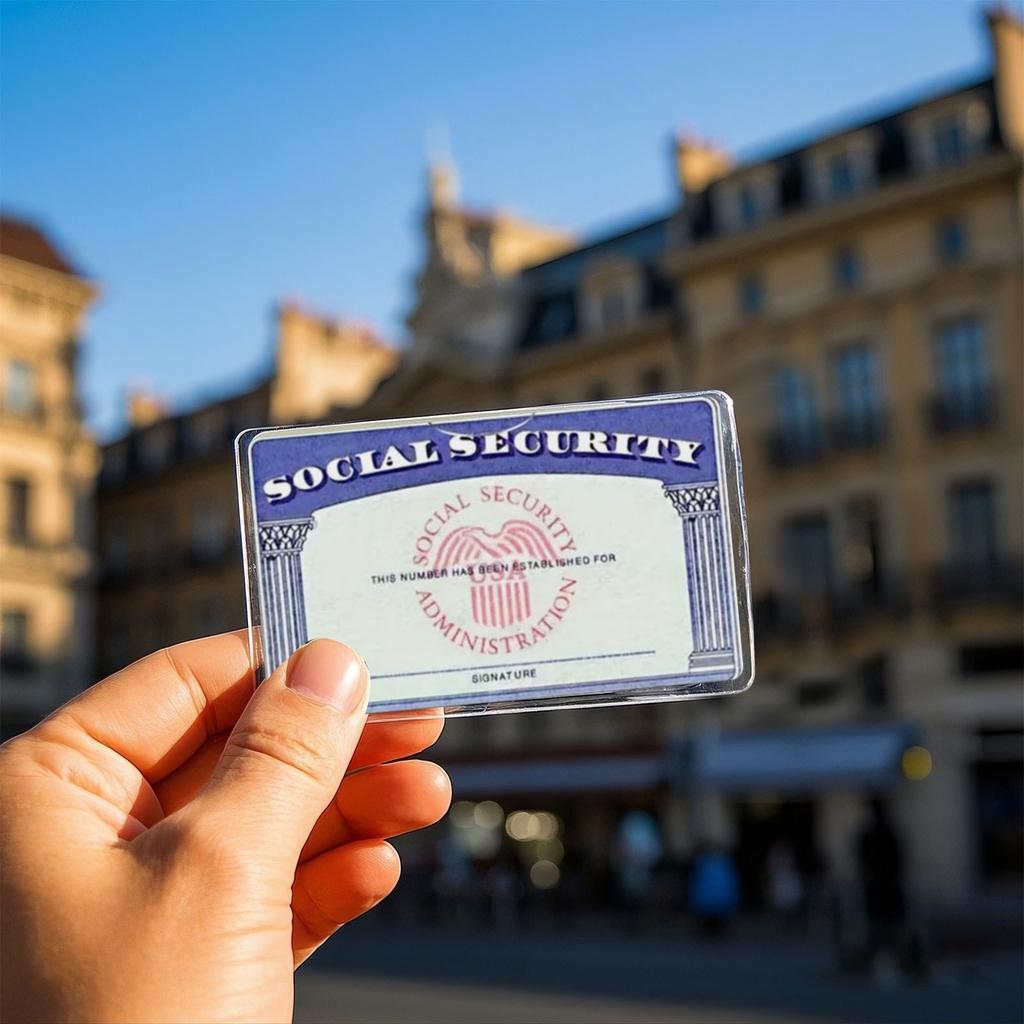 10 sad obalů na karty sociálního zabezpečení, nové obaly na karty, obaly na karty, průhledná plastová peněženka, klipy na kreditní karty