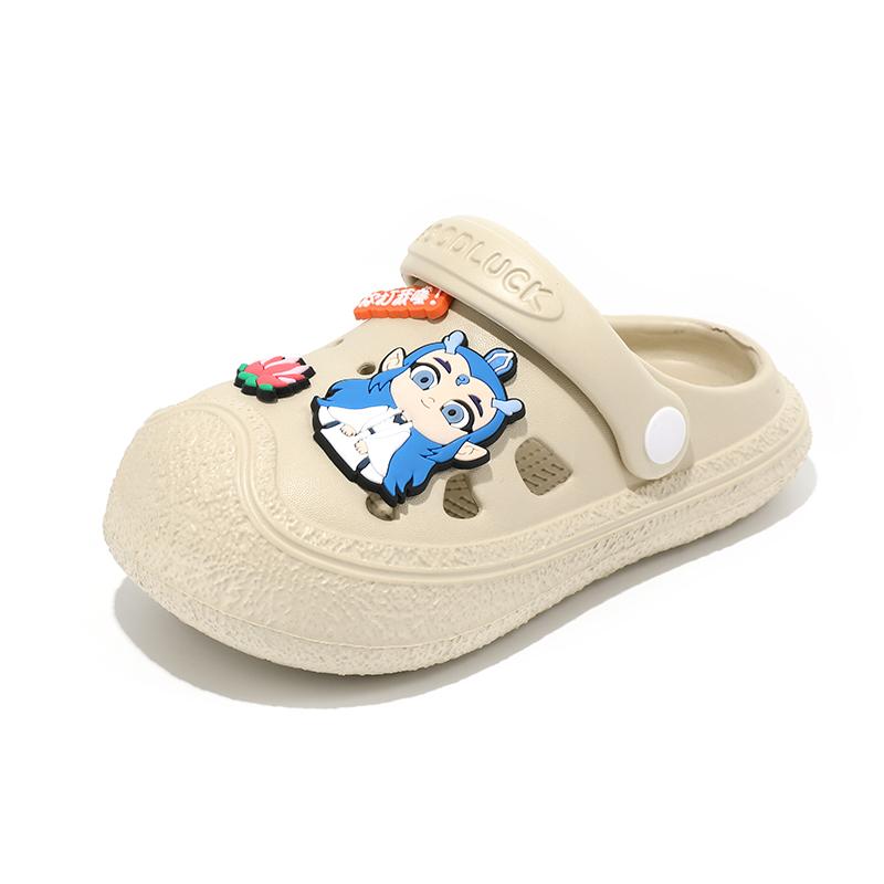 

Летняя повседневная легкая обувь с отверстиями, полые сандалии, детская обувь 40-41 хаки