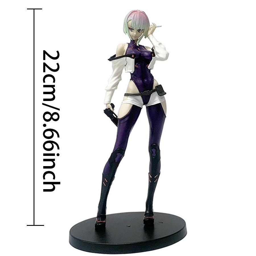 Cyberpunk 17cm Edgerunners Anime Figure Super Hacker Lucy Action Figure Street Man David Figurine PVC Adult Collection Model Toy