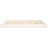 Dog Bed White 101.5 x 74 x 9 cm Solid Pine Wood