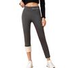 Fleece Lined Thick Sherpa Leggings Women Letter Embroidery Slim Fit Outdoor Wear Ankle Pants Warm Trousers