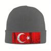 New Turkey Flag  Warm Knitted Cap Fashion Bonnet Hat Autumn Winter Outdoor Beanies Hats For Unisex Adult
