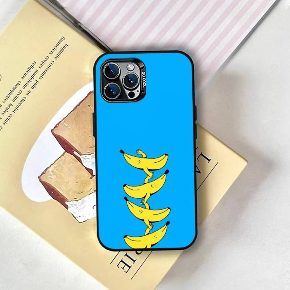 Banana Man Cute Phone Case For iPhone 17,16,15,14,13,12,11 Plus,Pro Max,XS,Colorful Silver Phone Case Funda Cover