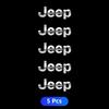 2/5/10pcs 3D Metal Car Decoration Sticker Badge Decal Auto Accessories For Jeep Renegade Wrangler JL JK Gladiator Grand Compass AMV1
