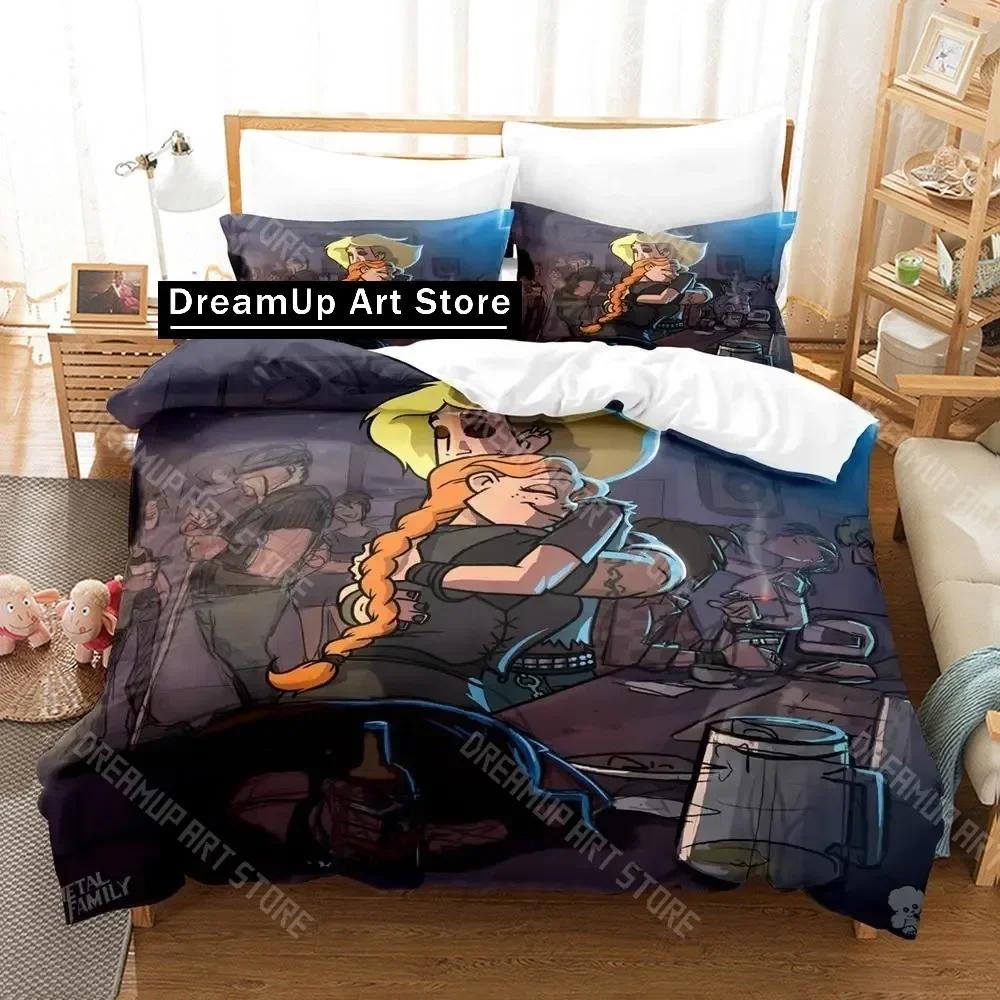 3D Print Metal Family Anime Game Fashion Bedding Set Single Twin Full Queen King Size Bed Set Adult Kid Bedroom Duvetcover Sets
