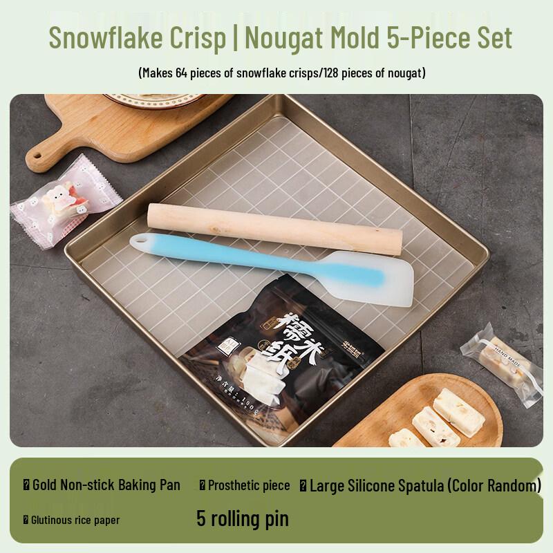 Non-stick Snowflake Crisp & Nougat Baking Mold