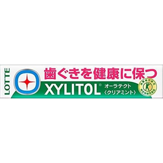 Жвачка Lotte Xylitol Auratect (Прозрачная мята) 21г 20 штук
