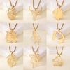 Smooth Stainless Steel Animal Series Pendant Necklaces for Men and Women - Personalized Hip Hop Jewelry