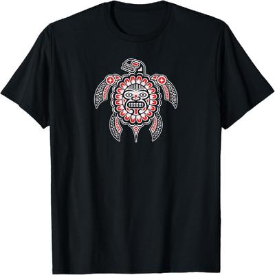 Turtle Shell Design Indigenous T-Shirt