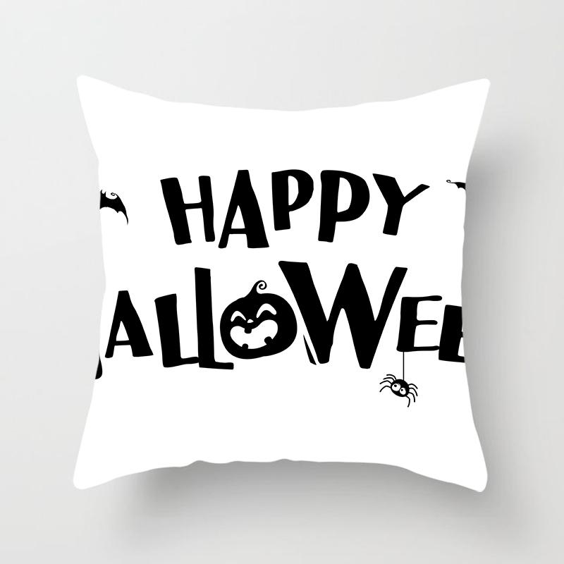 Buchstaben Wurfkissenbezug Halloween-Thema    Sofa Stuhl Bett Kissen  Heimdeko