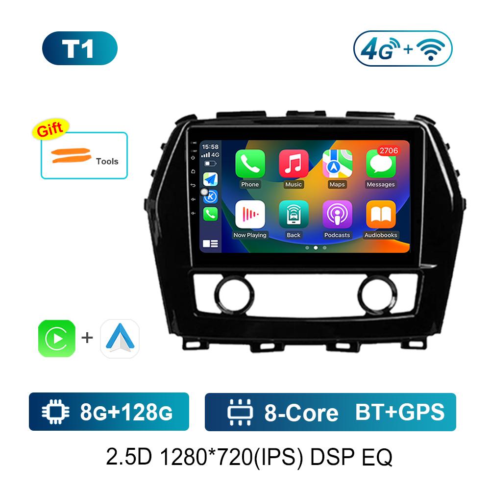 DSP Stereo Navigation GPS Android OS 9'' for Nissan Maxima A36 2015 - 2020 BT Car Radio Multimedia Player WiFi Touch Screen 4G