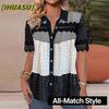 Women's Fashion Casual Short Sleeve POLO Neck Blouses & Shirts
