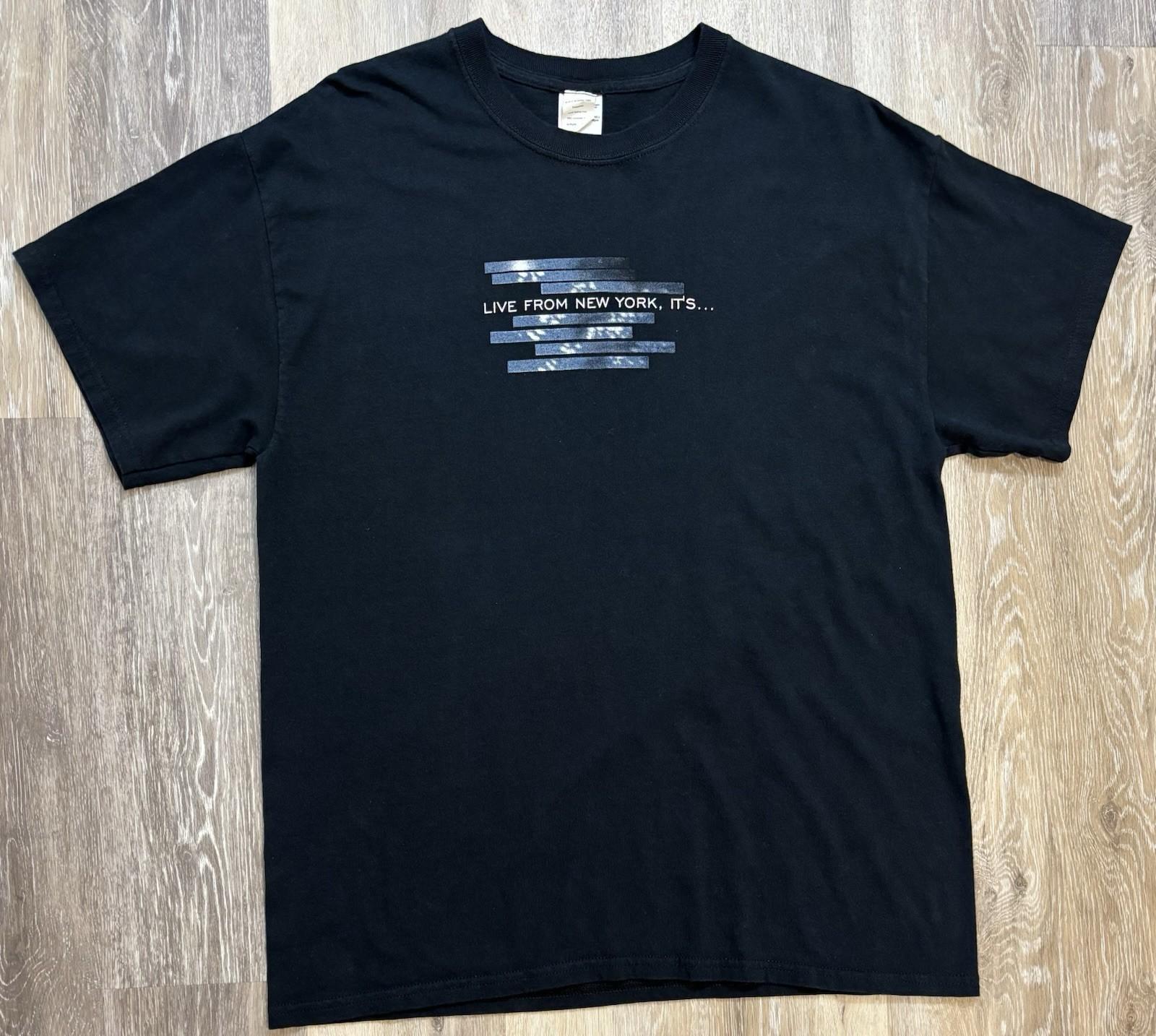 Saturday Night Live NBC Promo T-Shirt SNL Live From New York Size Large Unisex T-Shirt M