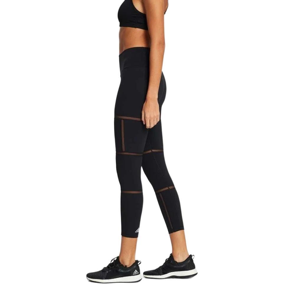 (WMNS) adidas Believe This 2.0 Geo Mesh 7/8 Tights Asia Sizing 'Black' Women's FJ7239