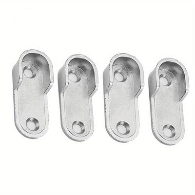 4 Stück Kleiderschrank-Schrankhalterungen Zinklegierung Regalstützhalter Für Schrank Schrank Glashalterung Stangenendhalter