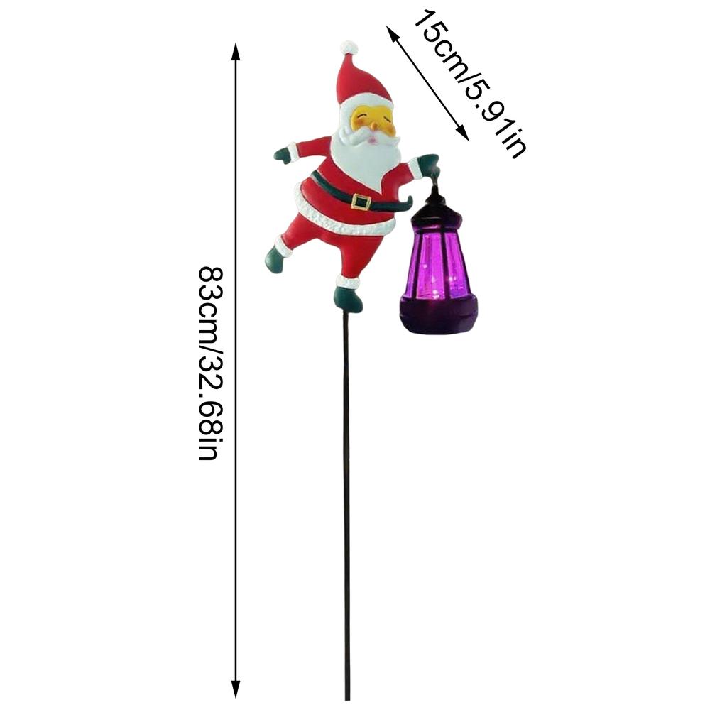 Christmas Solar Kettle Lights Garden Lawn Decorations Santa Claus Kettle Ground Lamp Solar LED Night Lights xmas Outdoor Decor