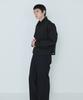 Deossingindeeodeeo Refine Black Straight Wide Slacks Black