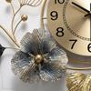Gold Metal Wall Clock for Hall | Luxury Wall Decor Items for Living Room | Big Size Home Decor