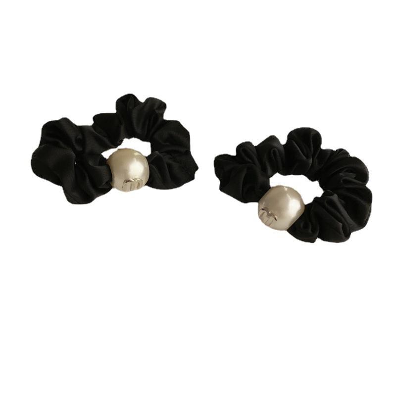 A High-end Pearl Hair Band, Large Intestine Hair Band, Campus Style, Sweet and Ladylike Hair Tie Headwear