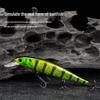 Green Ball 111mm, 15g Long-Cast Sinking Minnow: Rattling Hard Bait for Bass, Pike, Perch - Free Shipping