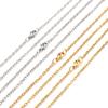 ( No Fade ) 5pcs /lot 3x2mm Man Women Chain Necklace 316L Stainless Steel O Link Pendant Necklace Fashion Jewelry 50CM 70CM Long