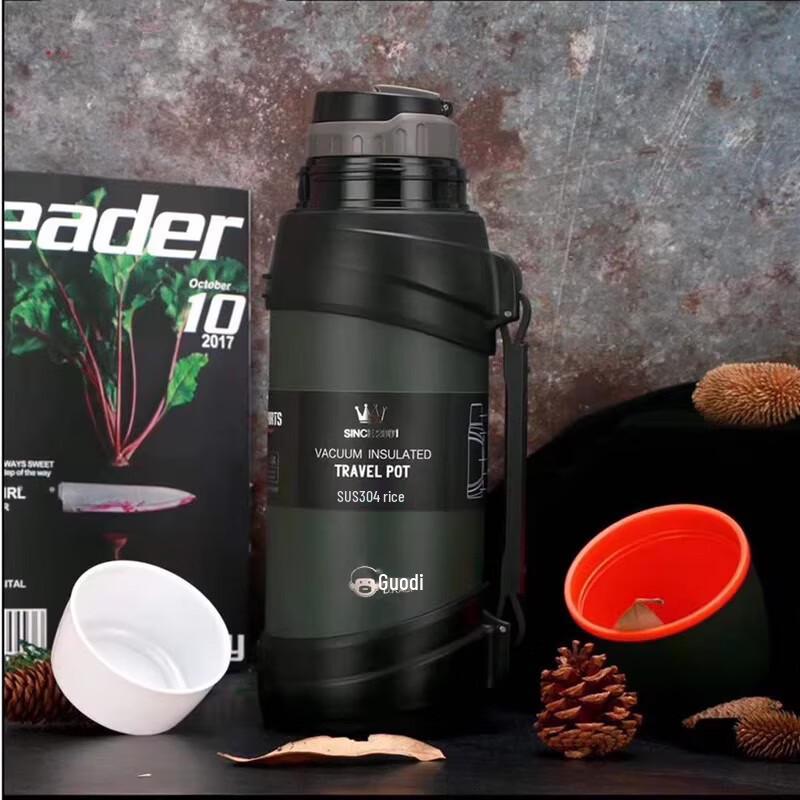 DKADI 2L 304 Stainless Steel Portable Insulated Travel Flask