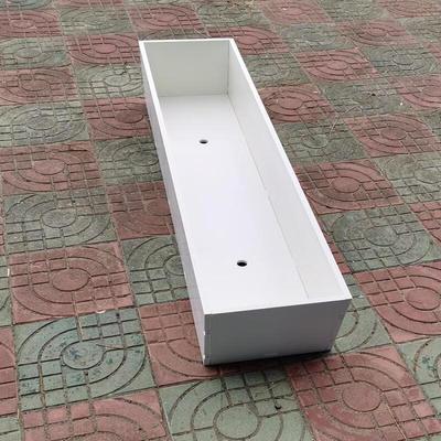 White PVC Planter Box