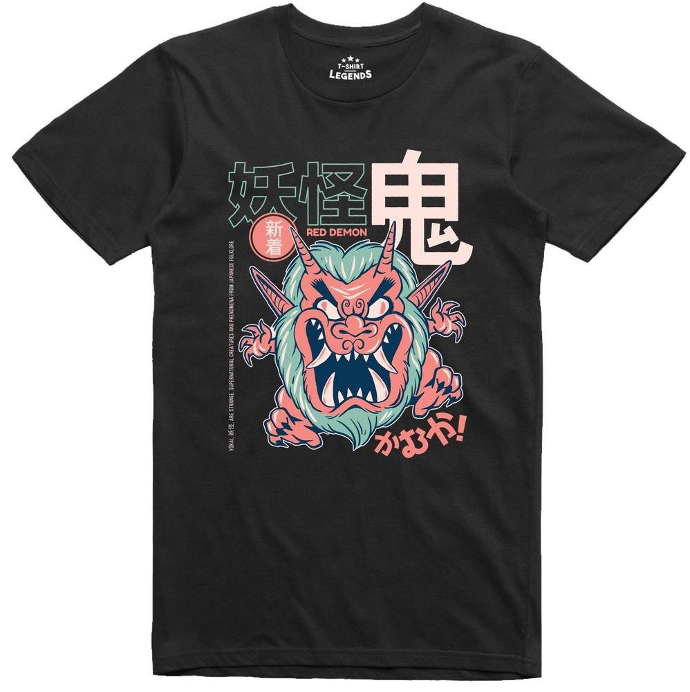 

Demon Oni Yokai T Shirt Japanese Design Regular Fit Cotton Tee L