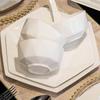 Mo De Lan Ka Minimalist Pure White Ceramic Tableware Collection