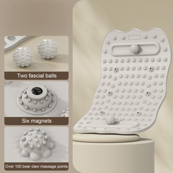 Yousheng Foot Massager Mat with Dual Balls Feet Pain Relief Pressure Point Pad Foot Relaxation Reflexology Pad Non-slip Anti-fatigue Walk Stone