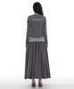 Partimento Woman Voluminous Flare Maxi Skirt_Charcoal