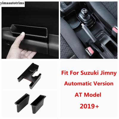 Central Control Front Door Armrest Storage Box Pallet Container Cover For Suzuki Jimny AT Model / Automatic Version -