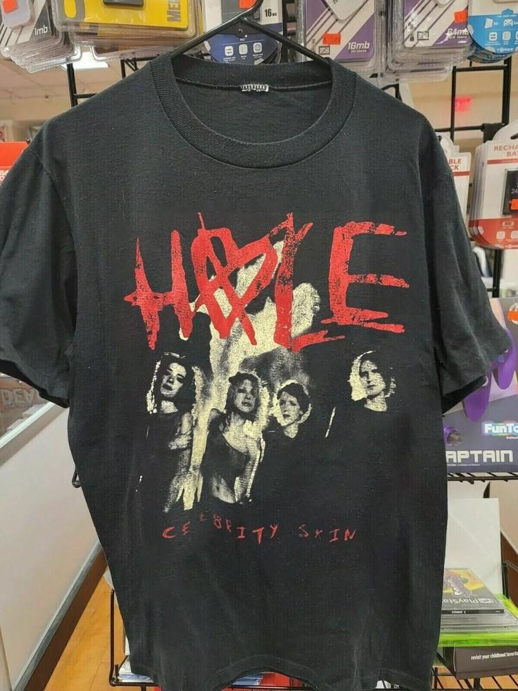 

HOLE Band Shirt, Hole Retro Style Black Short Sleeve Unisex Tshirt S-5XL Unisex T-Shirt L