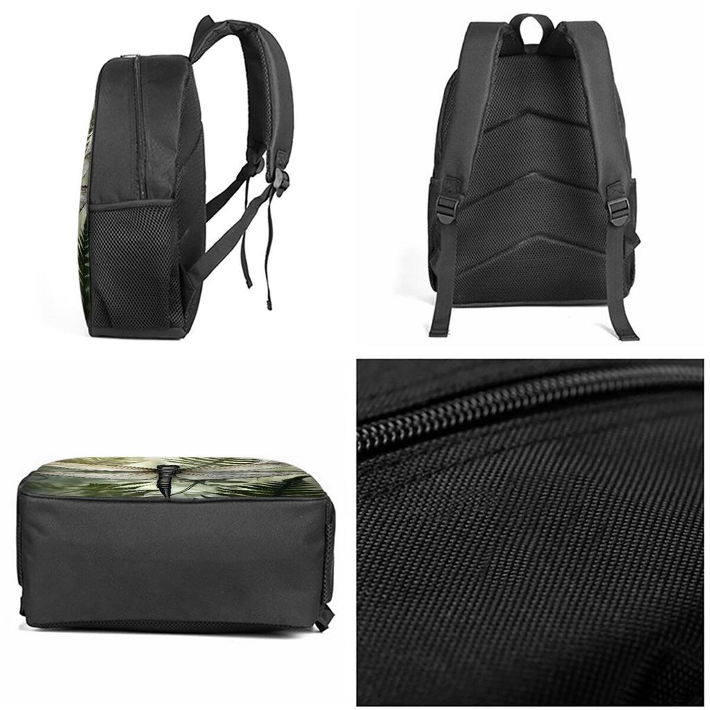 Zaino 3 Pezzi/Set con Borsa a Tracolla, Astucci, Stampa Libellula, per Ragazzo/Ragazza, Miglior Regalo, Cartone Animato, Zainetti Scolastici per Studenti