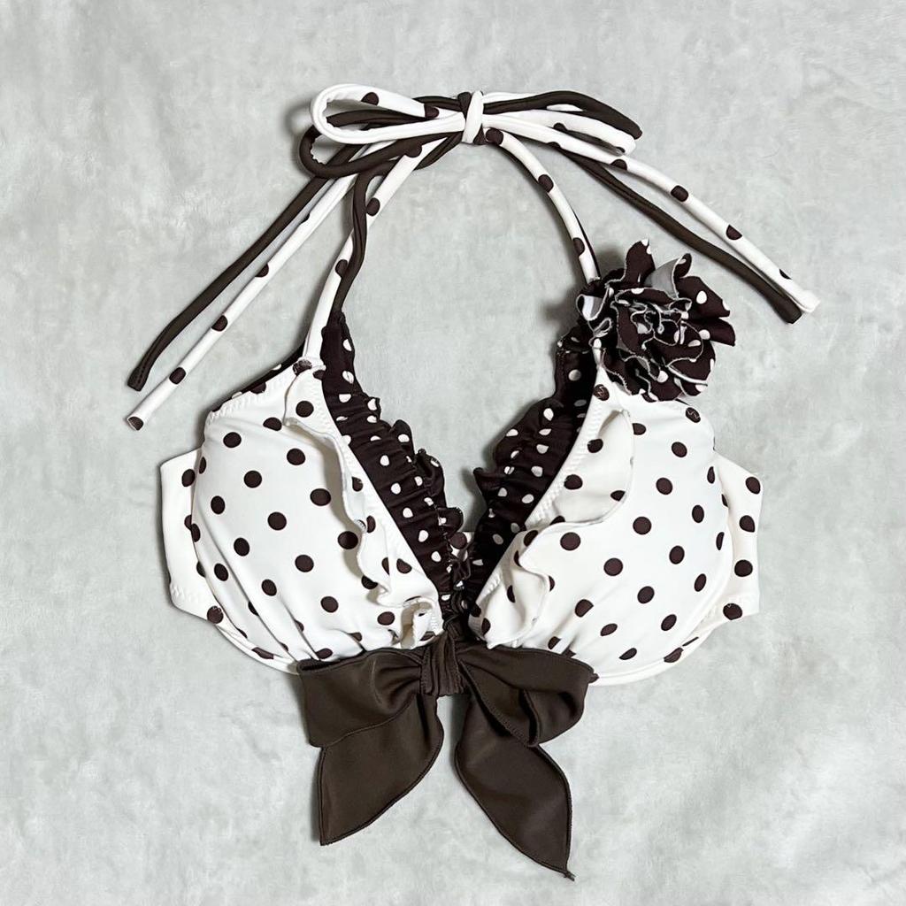 Spicy Girl Style Spot Printed Summer Sweet Trendy Cute Sweetheart Bikini Sets European and American Fashion Harajuku Bikini Sets