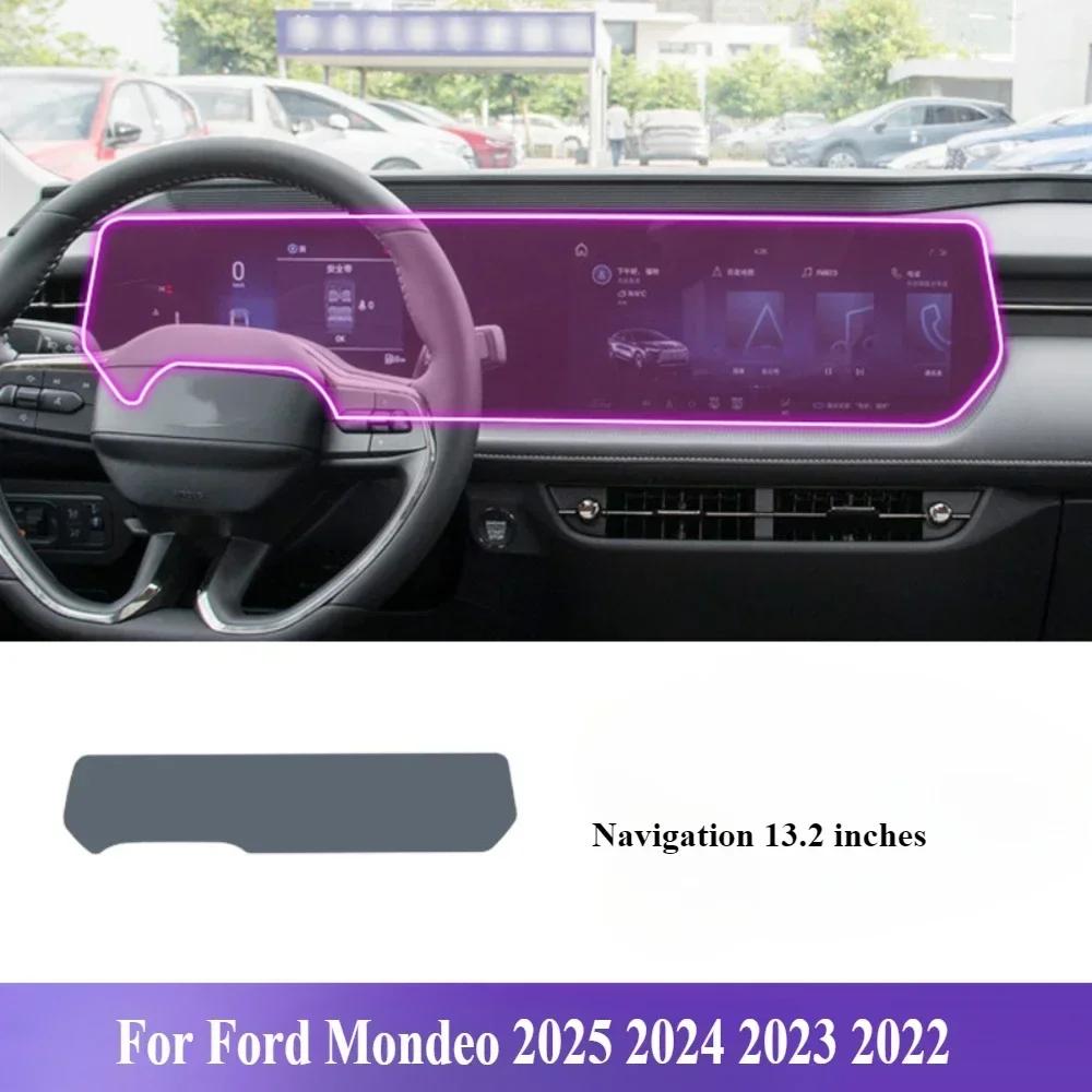 Für Ford Mondeo 2025 2024 Innenraumzubehör Folie Transparentes TPU Schalthebelpanel Navigations-Mittelkonsole PPF Schutz