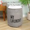 Foldable Dirty Clothes Basket Bundle Mouth Cotton Linen Cylindrical Type High Capacity Clothing Storage Moving Bag Waterproof