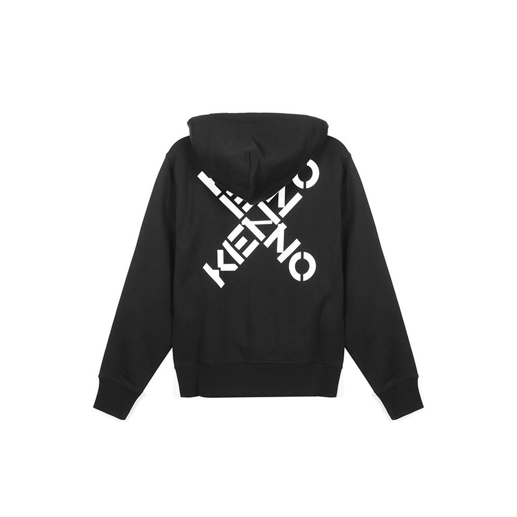 (WMNS) KENZO FW20 Hooded Long Sleeves Hoodie Sports Black Women's FA62SW8704MS-99