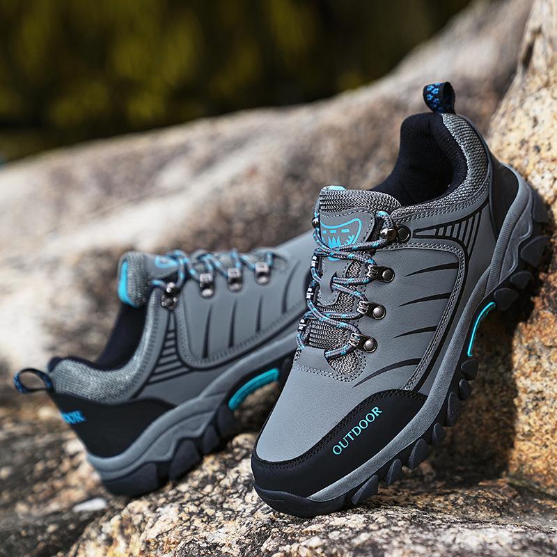 766 Hiking Shoes Outdoor Sports Men's Low Top Leather Wear-resistant Anti Slip Off-road