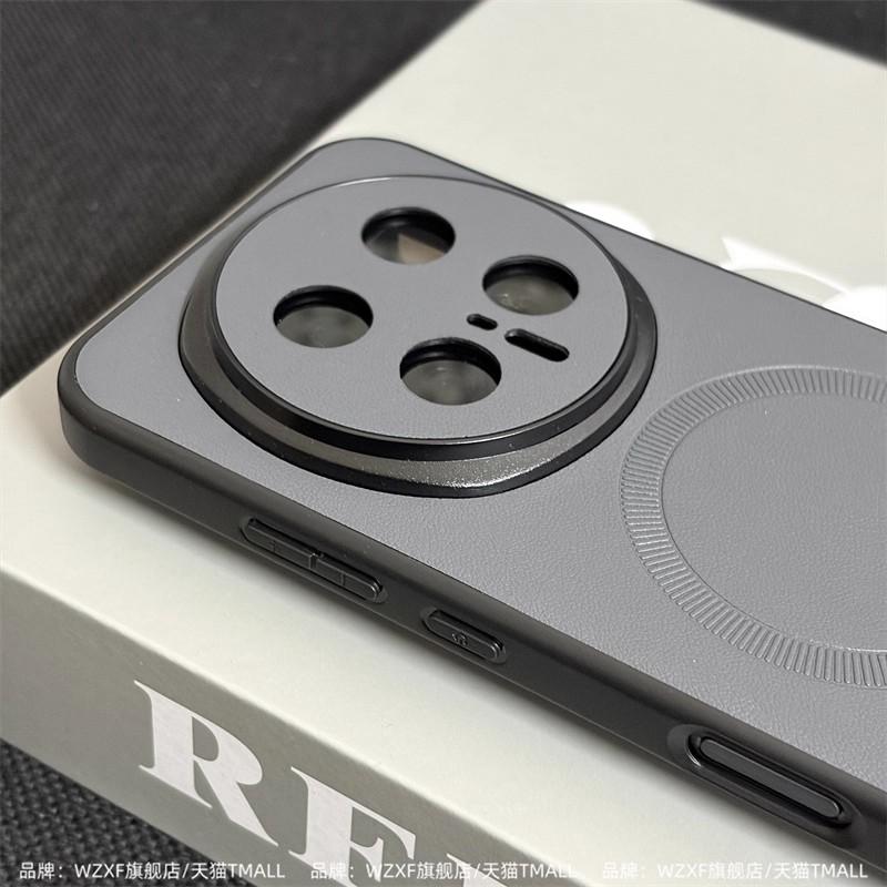 For Honor Magic 8 Pro Case Luxury PU Leather Skin For Magsafe Magnetic Protective Phone Cover For Magic8 Pro Shell Bumper Funda