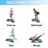 110cm Exercise Aerobic Step Platform, Adjustable Height Workout Step with 4 Risers, Stepper for Home Gym Cardio Strength & Training (Blue)