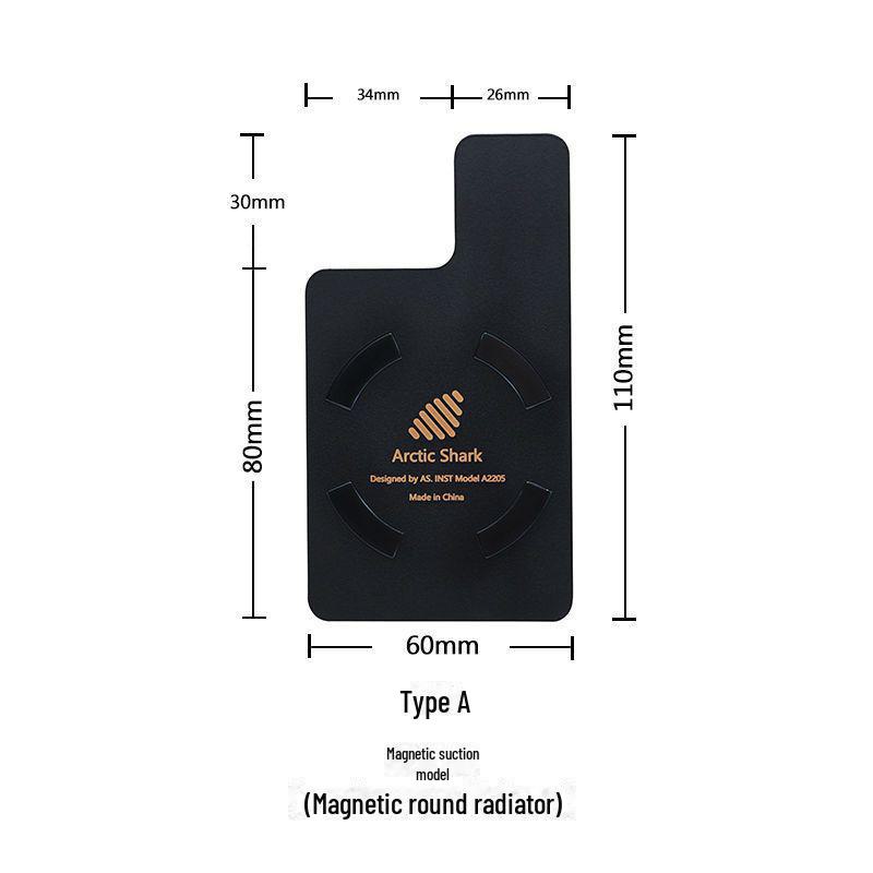 Arctic Shark Copper Heat Sink: Rapid Cooling Semiconductor Radiator for Mobile Phones