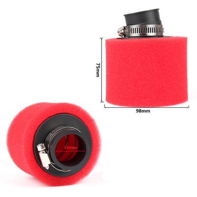 For Pz30 Carburetor 200cc 250cc ATV PIT DIRT BIKE Motorcycle 35 38 42 45 48mm Air Filter Degree ANGLED FOAM Pod Cleaner