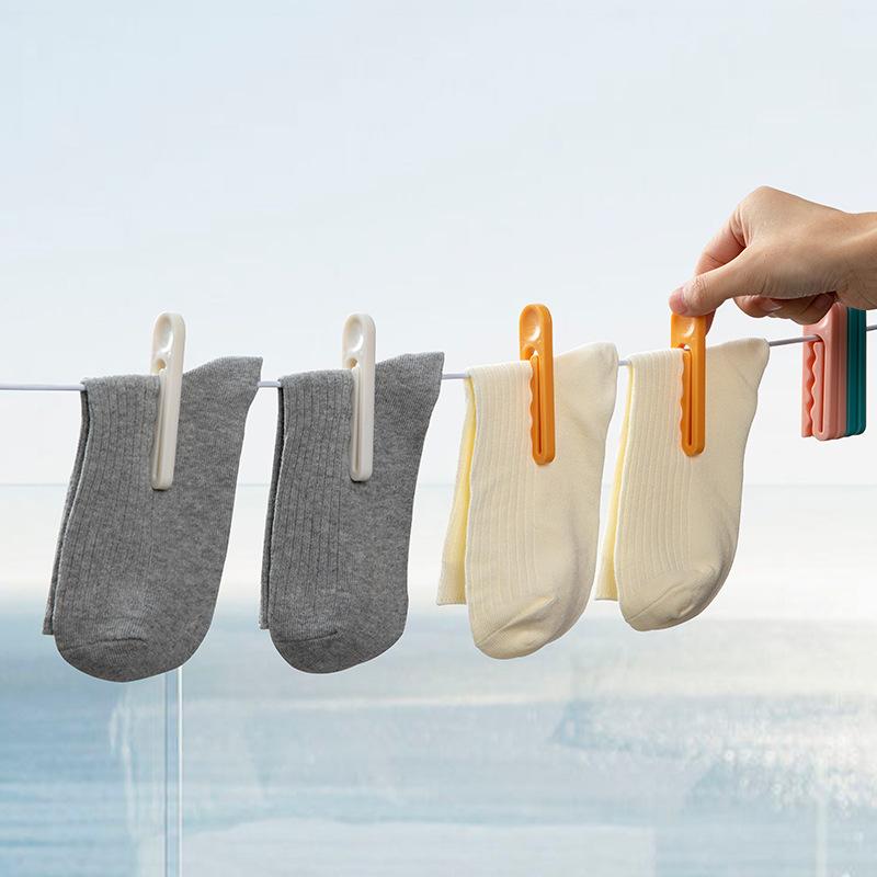 10pcs Windproof Multi-Purpose Drying Clips-Durable Plastic Clothespins for Hanging Face Towels,Socks&Laundry-Space-Saving Design