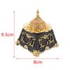 1PC Classic Vintage Gold Metal Incense Burner Lid Middle East Arabic Resin Incense Burner Decoration Home Décor
