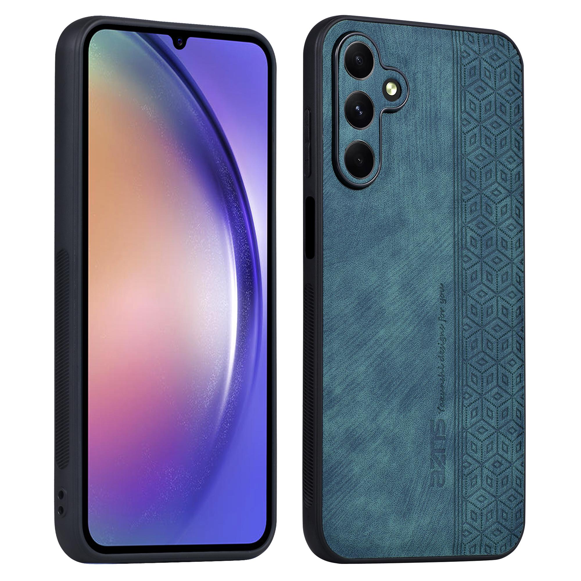 

AZNS For Samsung Galaxy A05s 4G Case Slim-Fit Imprinted Pattern PU Leather+TPU Phone Cover Green